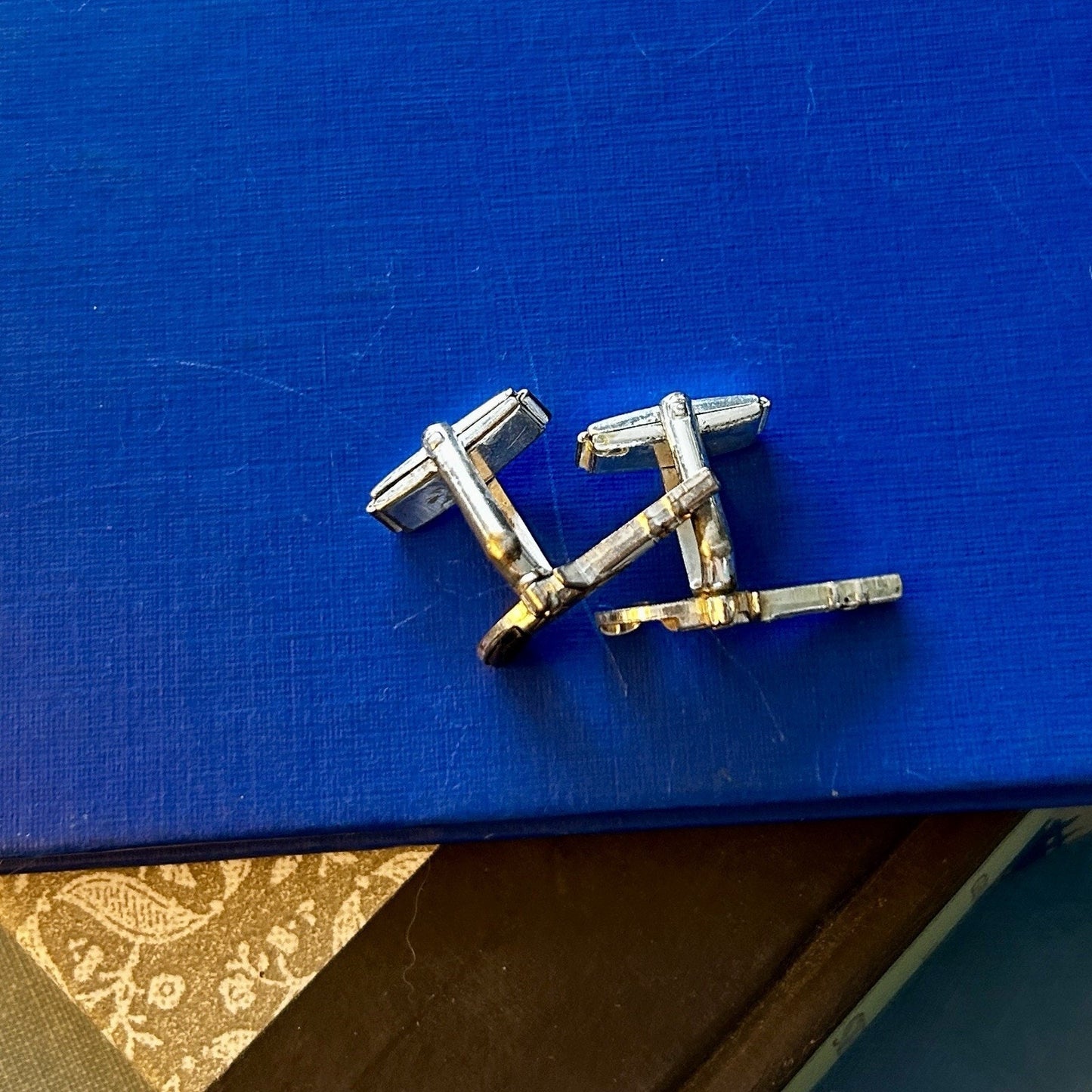 Gun-Shaped Silver Gold Black Metal Cufflinks Bullet Back Men's Jewelry