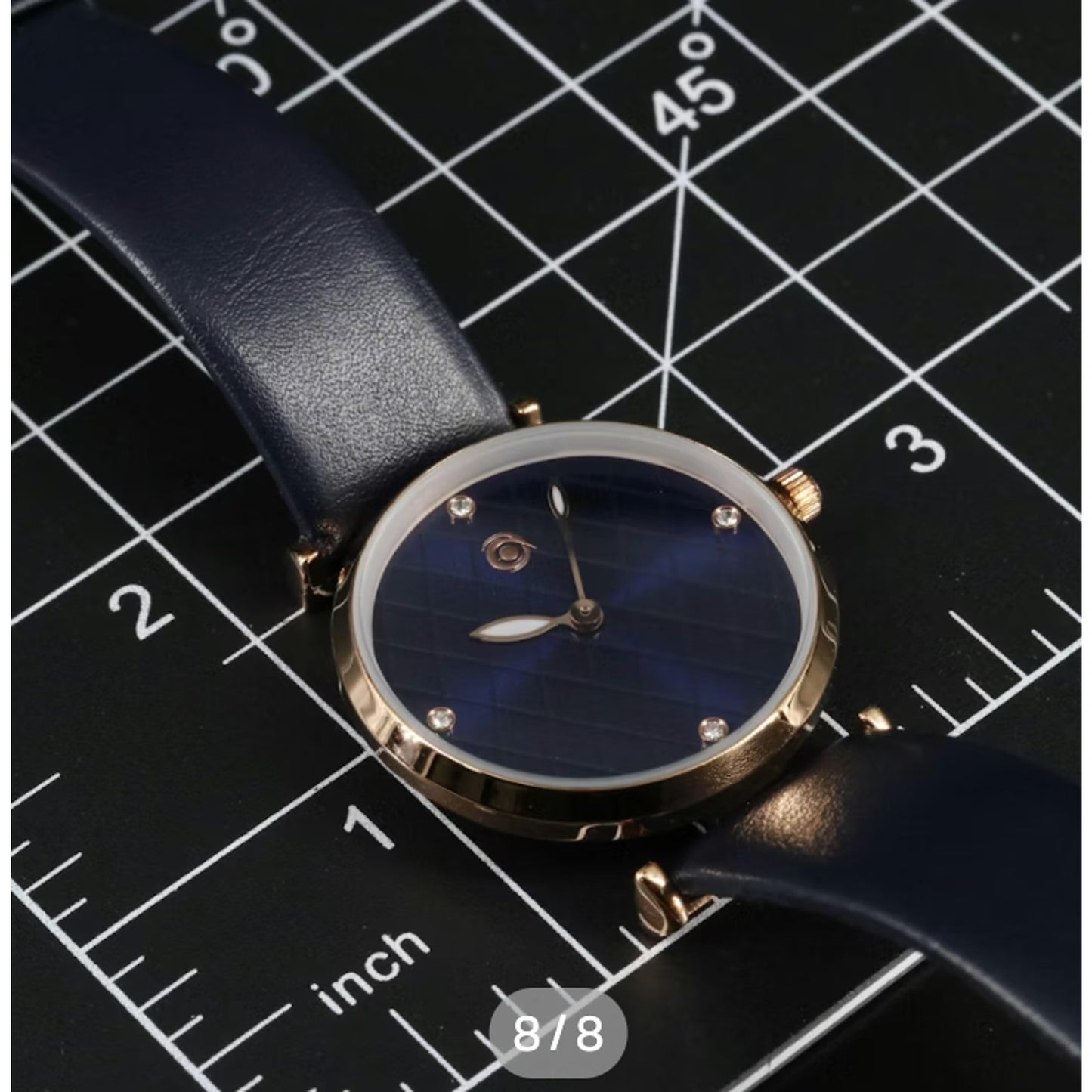 Magnicor Watch with Blue Argyle Dial and Blue Strap Women's 40mm