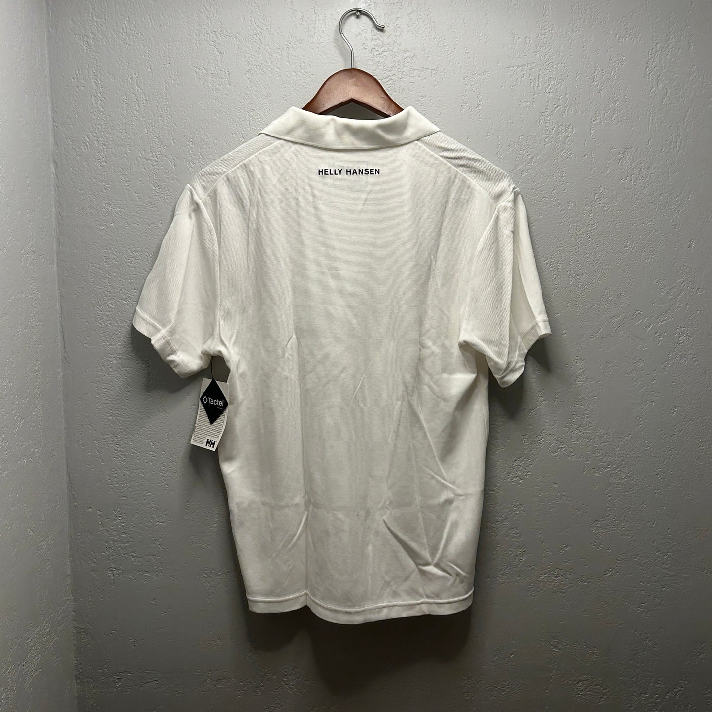 Helly Hansen Men's L NWT White Polo Shirt Northwestern Logo