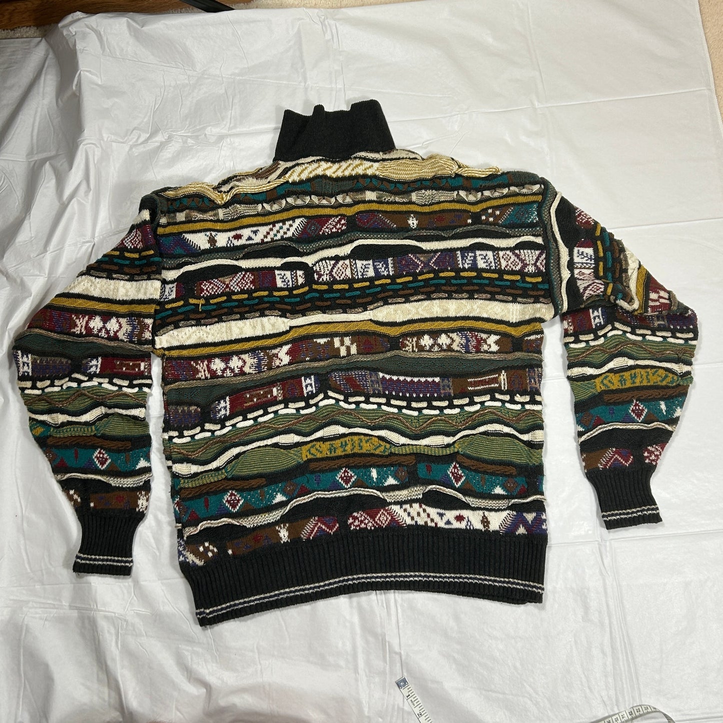 Brandini Le Collezioni Coogi Style Sweater, Size Medium, 3D Textured Knit