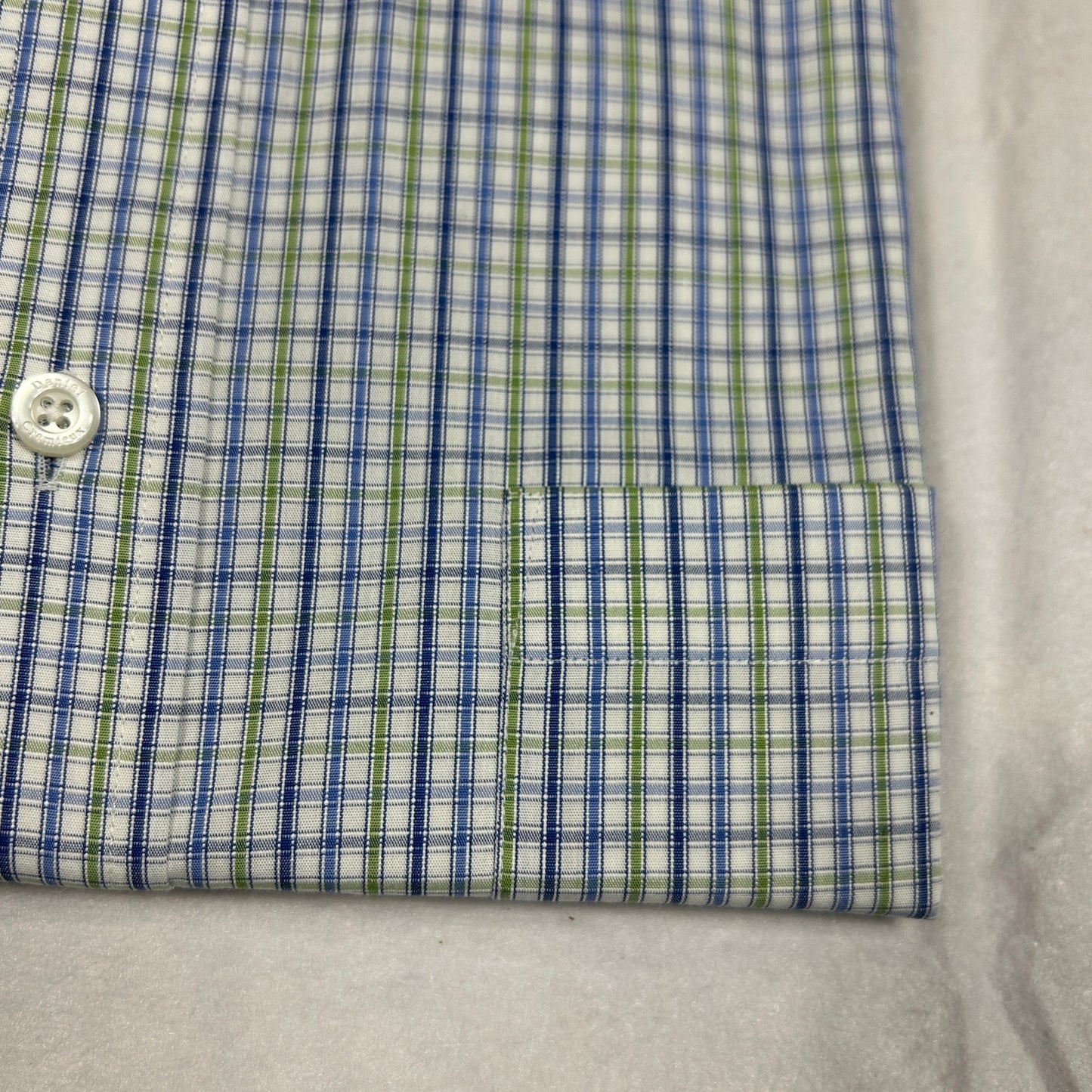 NWT Daniel Cremieux Signature Collection Men's Large Egyptian Cotton Dress Shirt