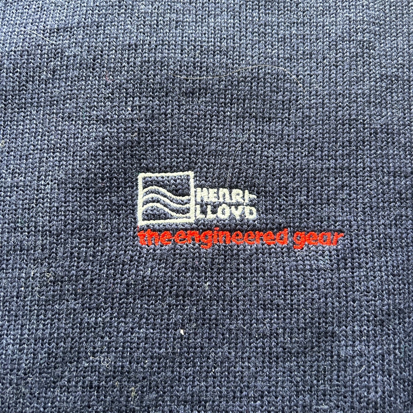 Vintage Henri-Lloyd Made in Scotland Crewneck Sweater | XL | Navy Blue Wool Knit