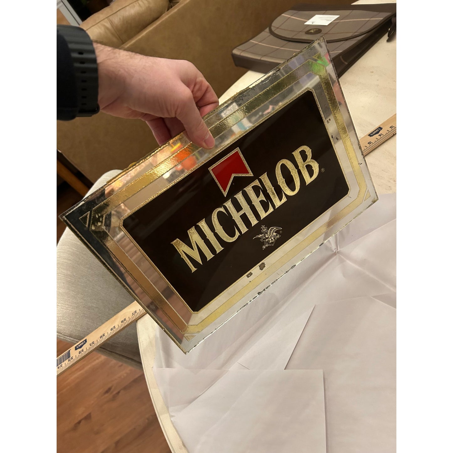 Michelob Ultra Beer Mirror Sign - Frameless Low Carb Light Beer Bar Decor