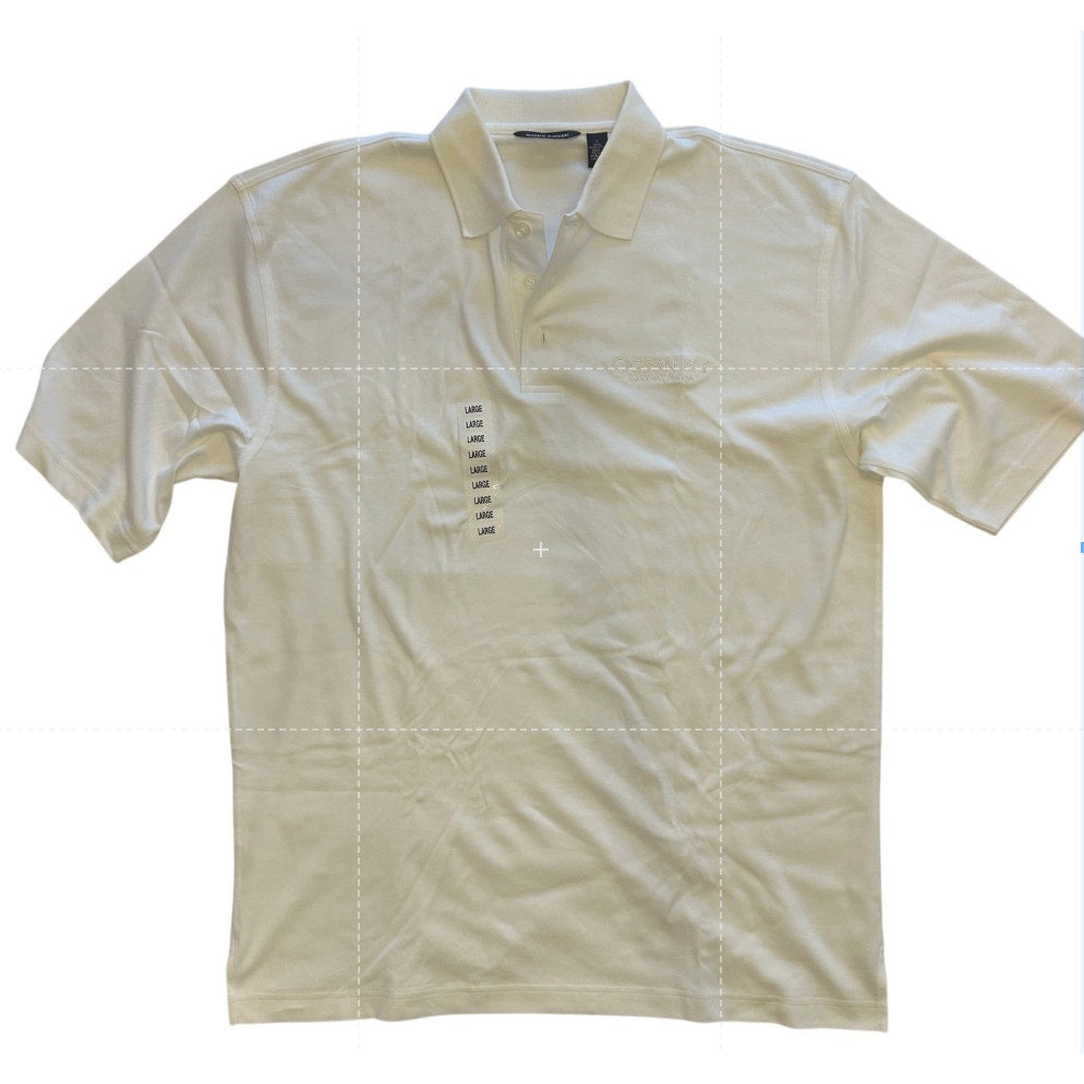 NWT Sope Creek Ocean Key Resort & Spa Luxury Pima Cotton Polo - Men’s L - White