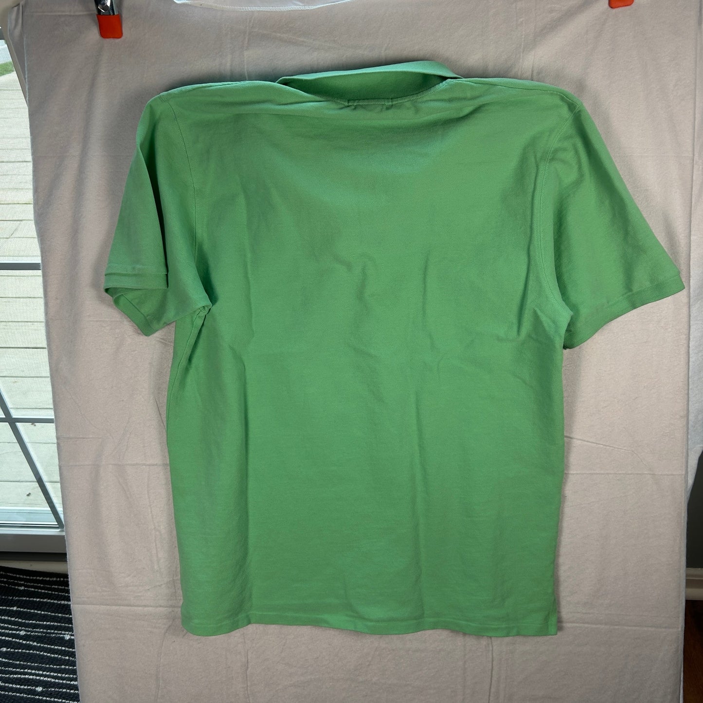Island Company Men’s Pique Polo Shirt - Island Green - Embroidered Logo - Size Large