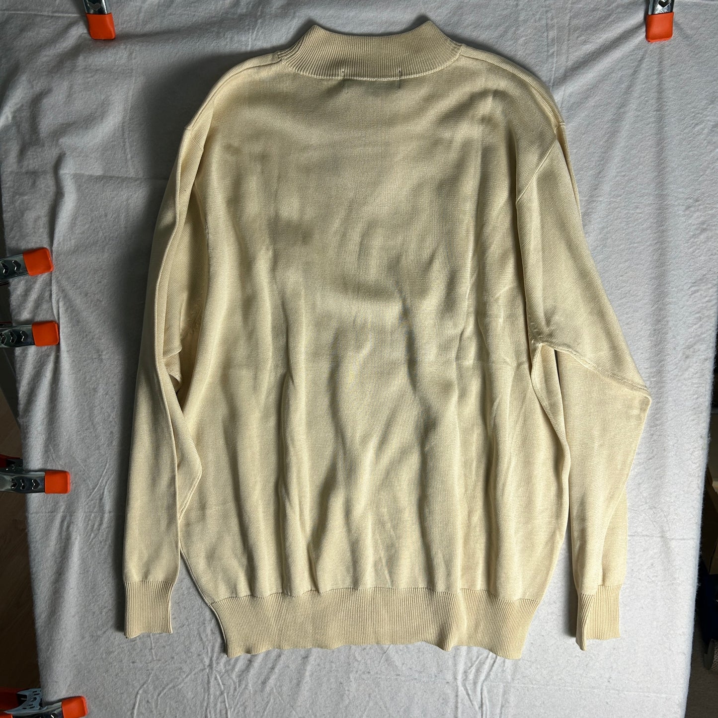 Sun Moda Resortwear Annapolis Silk Blend Mock Neck Sweater Mens Size L NWT