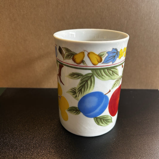 Multicolor Fruit Pattern Ceramic Coffee Mug Microwave Safe Dishwasher Safe