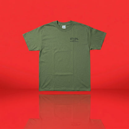 NWT Cherokee Grill Gatlinburg TN T-Shirt - Men's XL - Olive Green - Smoky Mountains
