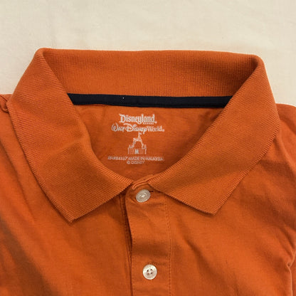 NWT Walt Disney World "Mickey in Paradise" Orange Polo Shirt | Medium | Cotton