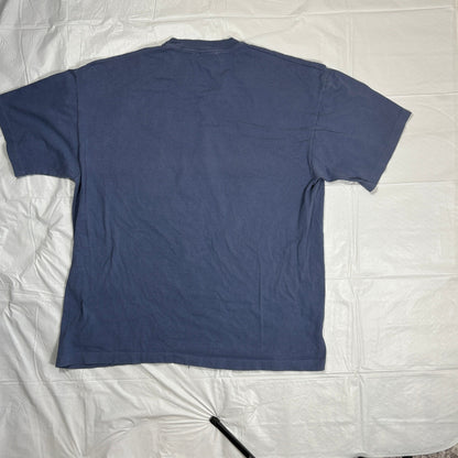Vintage St. Maarten Embroidered T-Shirt Men's XL Faded Blue Made in USA