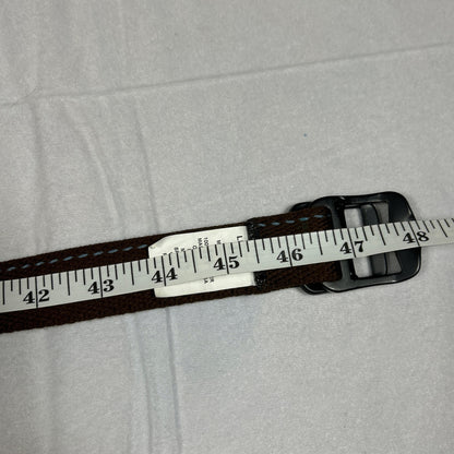 L.L. Bean Men’s Large OHAY7 Webbed Cloth Belt Brown Adjustable Metal Buckle