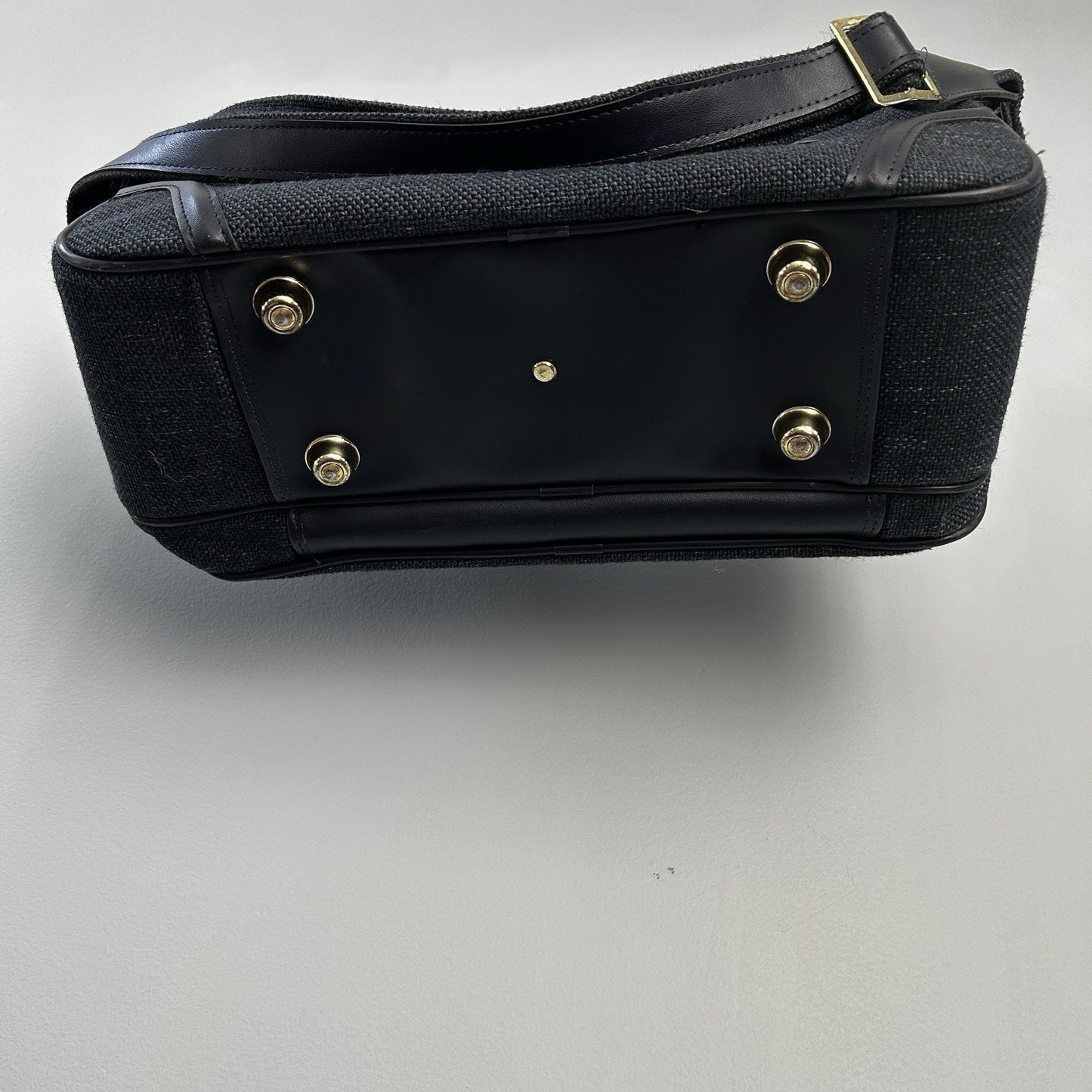 Vitali Black Duffle Bag Adjustable Straps Zipper Closure Carry Handles Unisex
