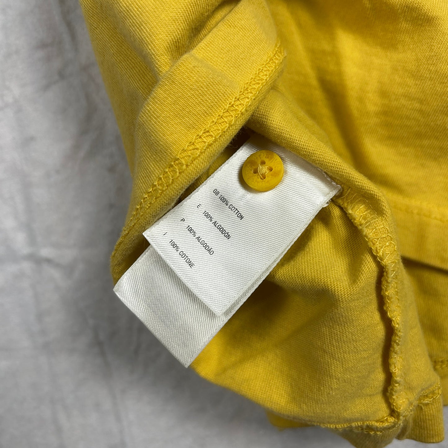 The North Face Men’s Pique Polo Shirt, Yellow, Embroidered Logo, Size Large