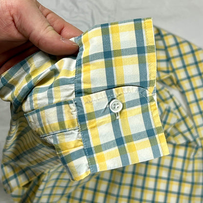 Vintage J. Crew Flex Washed Button Down Shirt Size L, Slim Untucked Spring Shirt