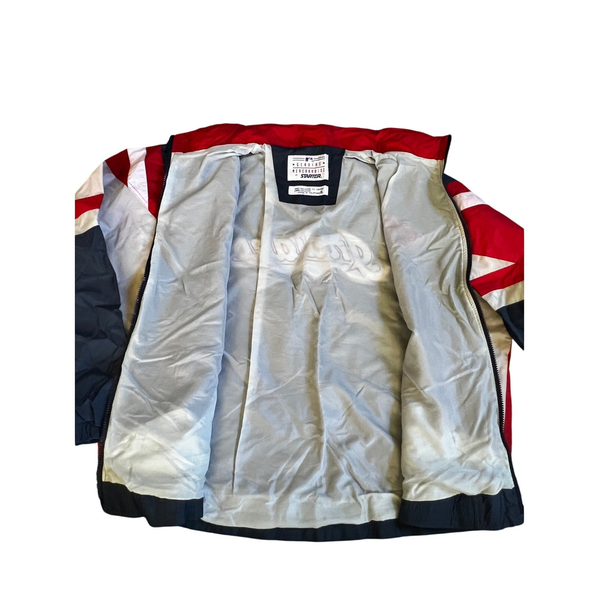 STARTER Vintage 1990s Cleveland Indians Full-Zip Windbreaker Jacket, XL Size