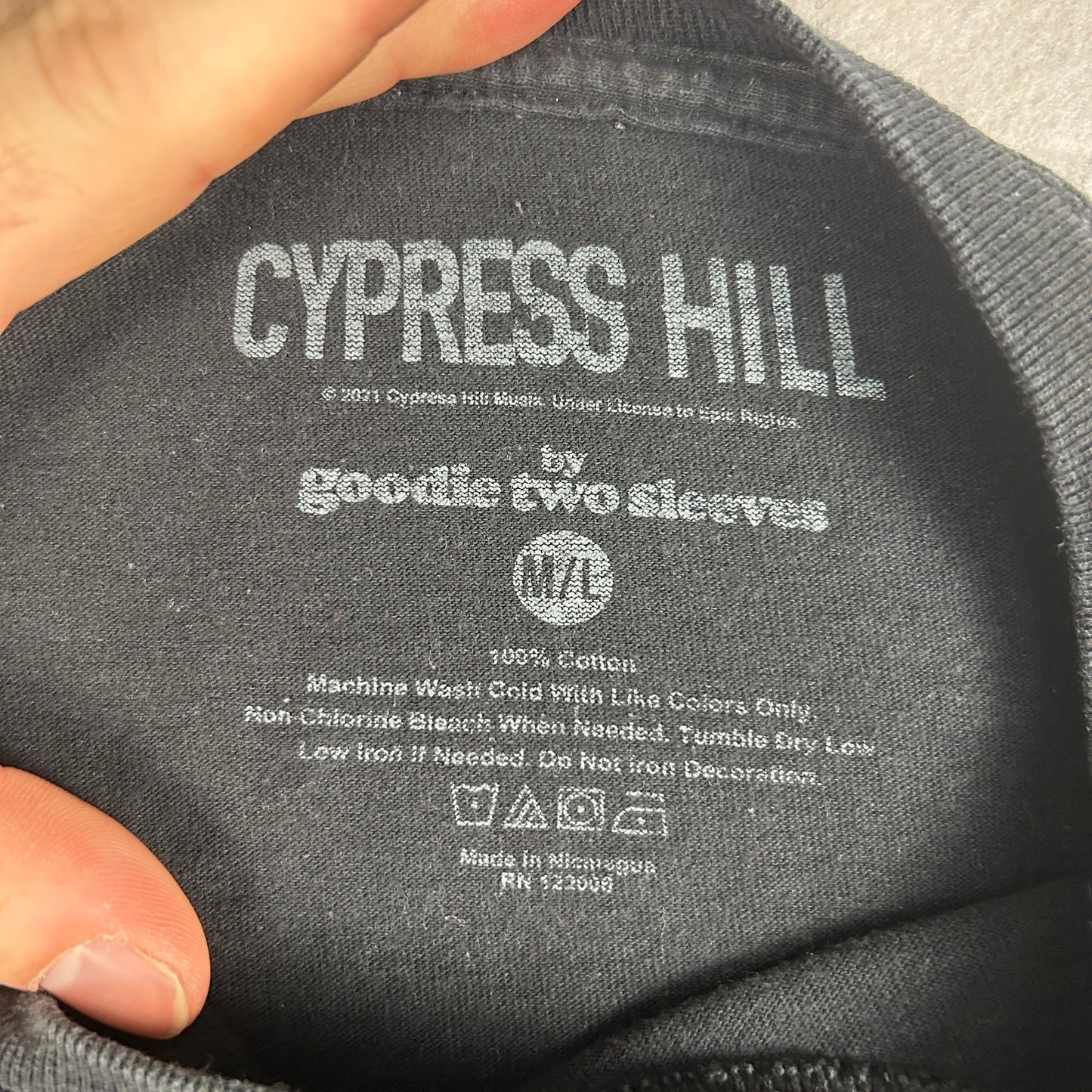 Cypress Hill 2021 Graphic T-Shirt Men's Medium/Large Black Goodie Two Sleeves