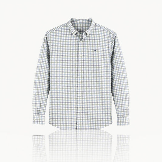 Vineyard Vines Performance Gingham Button Down Shirt Size L, Classic Fit