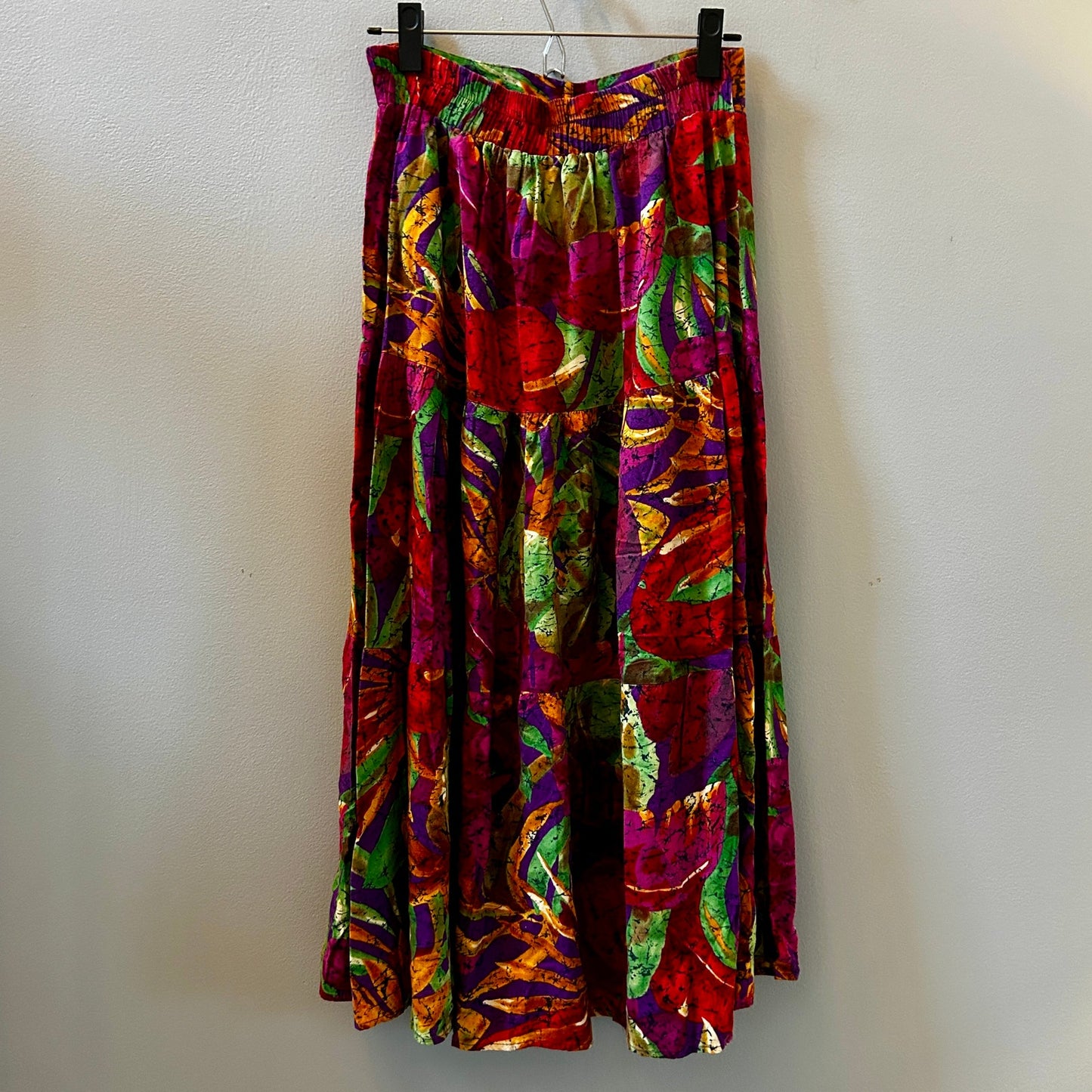 Vintage City Girl Sport Maxi Skirt Small Boho Funky