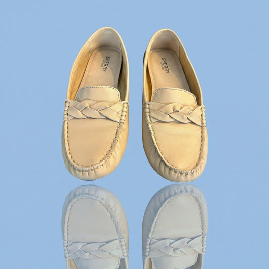 Sperry Top-Sider Women's 8.5 Tan Leather Braided Loafers