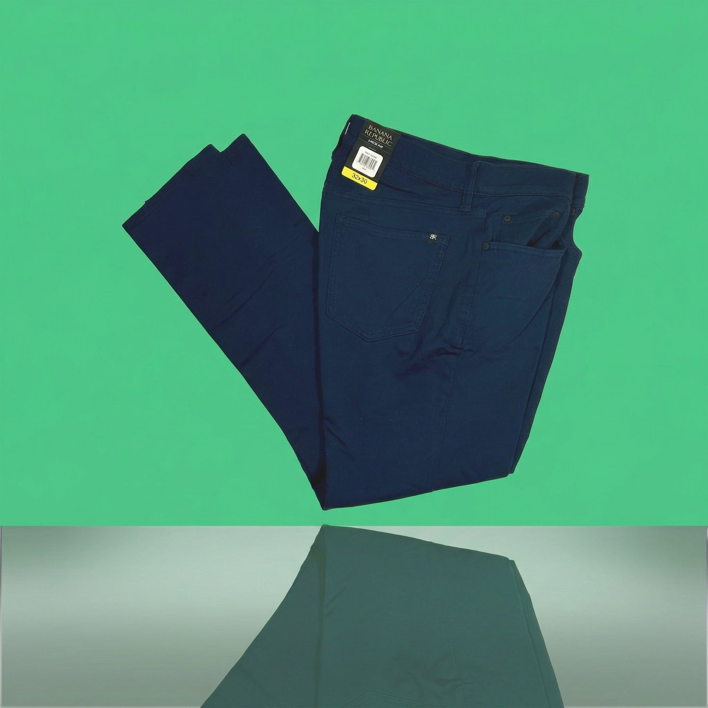 NWT Banana Republic 5-Pocket Pants Size 32x30, Men’s Slim-Straight Blue Chinos