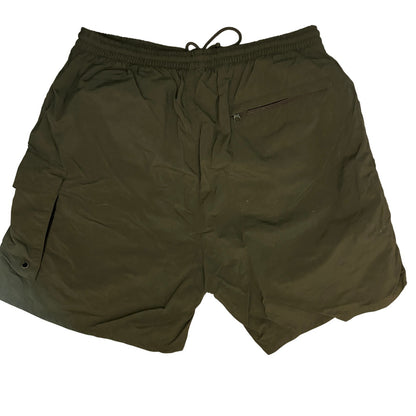 Vintage Bimini Bay Sportswear Swim Trunks, 100% Quick-Dry Nylon, Men’s M, Green