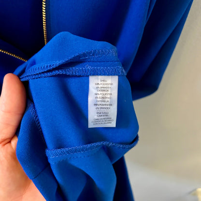 Calvin Klein Royal Blue Sheath Dress Size 4 Tulip Cap Sleeve