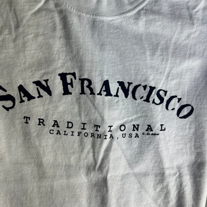 San Francisco Traditional Long Sleeve T-Shirt Mens Size XL White