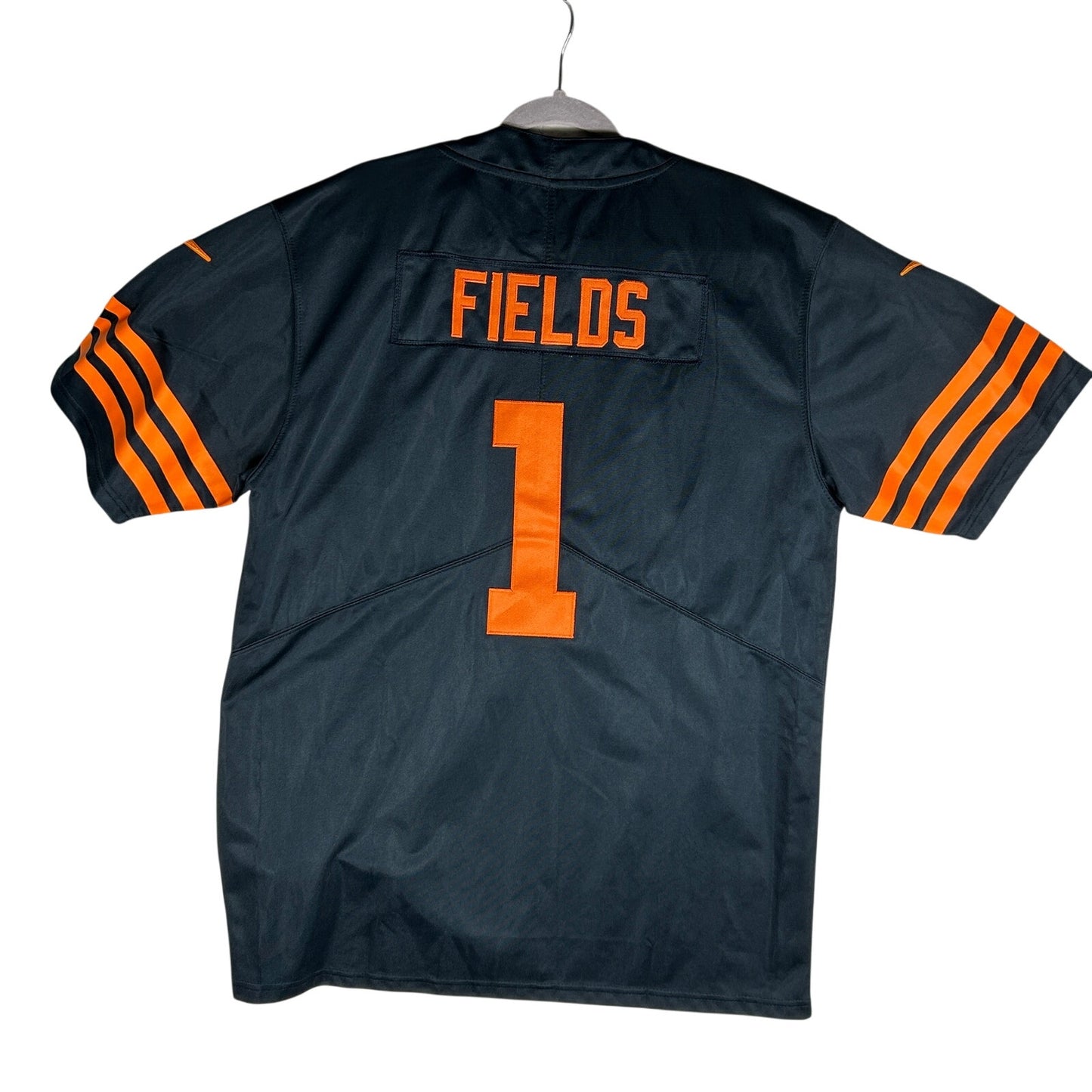 Nike Justin Fields #1 Chicago Bears NFL Jersey - Men's Large - Navy Blue Home Replica