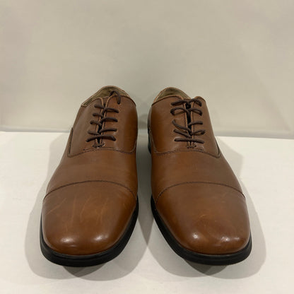 Calvin Klein Men's Bram Diamond Cap-Toe Oxford Shoes - Tan Brown - Size 11