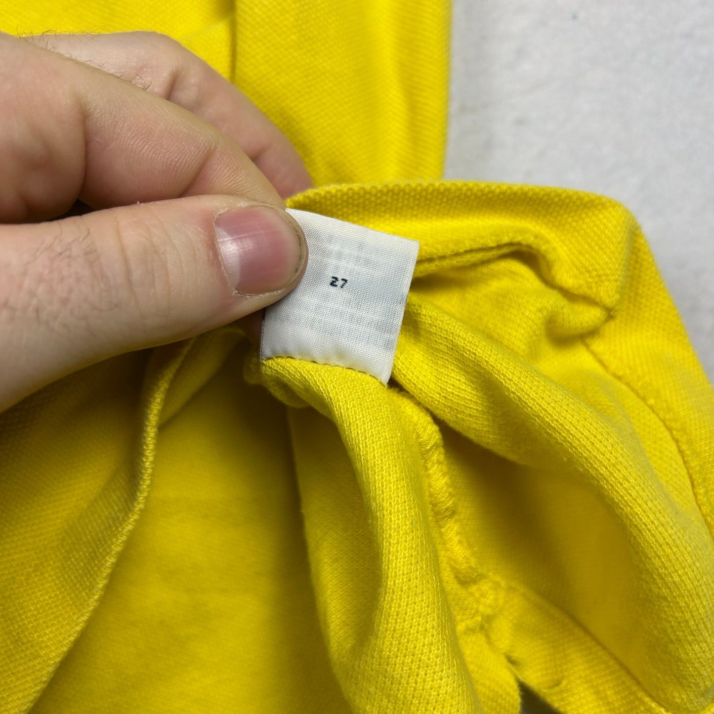 Vintage Polo Ralph Lauren Men’s Pique Polo Shirt - Canary Yellow - Size Large
