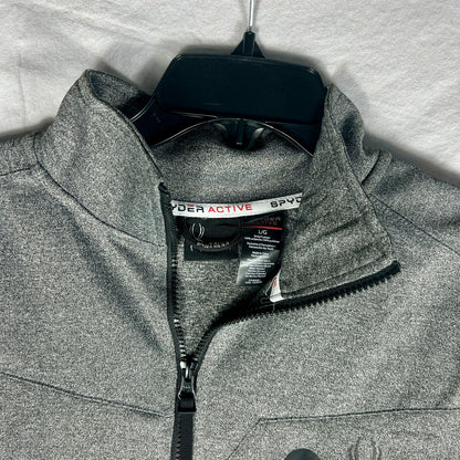 Spyder Men's Large Gray Full-Zip Jacket - NWT Performance Technical Shell