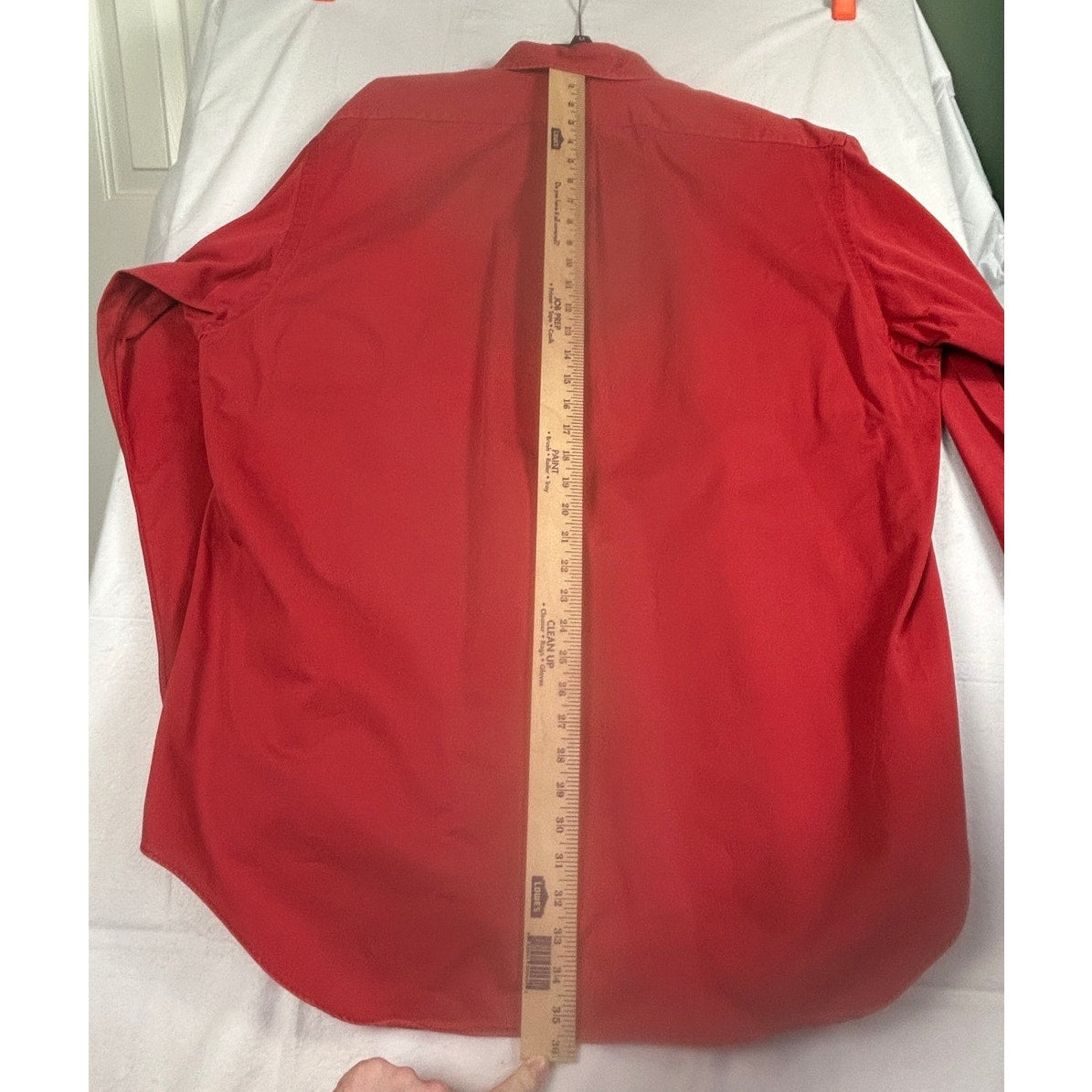 Vintage Ralph Lauren "Blake" Button-Down Shirt, Red Two-Ply Cotton, Men’s XL
