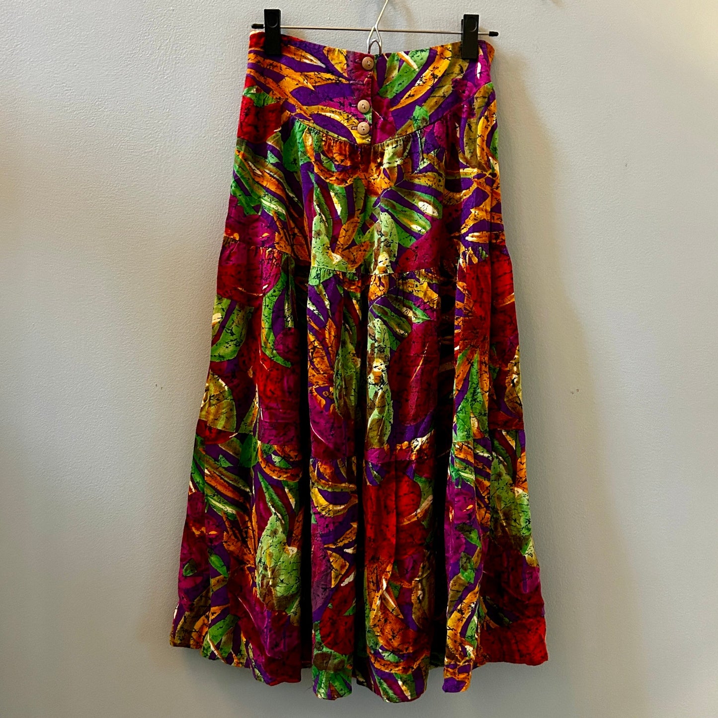Vintage City Girl Sport Maxi Skirt Small Boho Funky