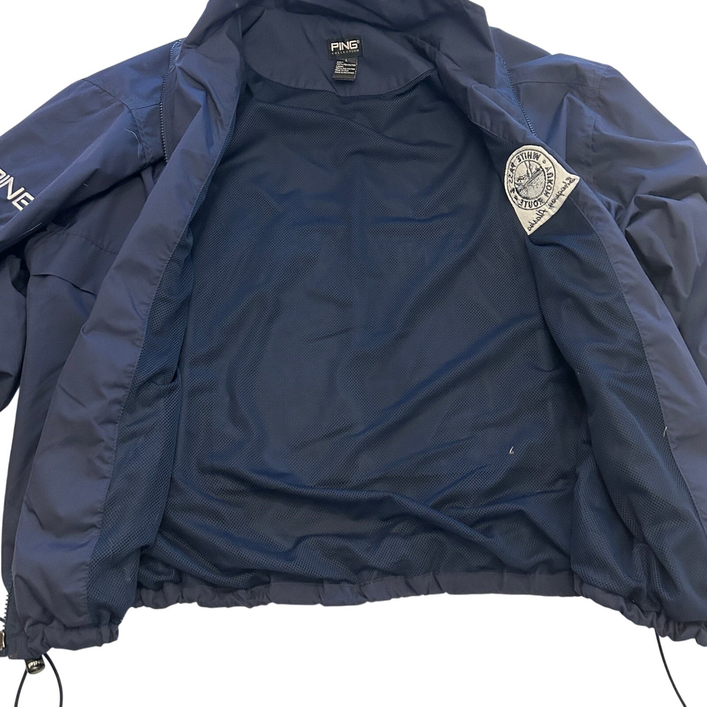 PING Collection Men's Large Navy Golf Windbreaker | White Pass & Yukon Route