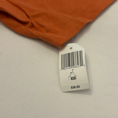 NWT Walt Disney World "Mickey in Paradise" Orange Polo Shirt | Medium | Cotton