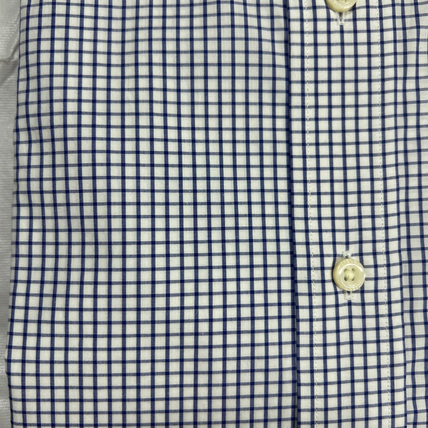 NWT Daniel Cremieux Classics Men's Large Blue White Graph Paper Dress Shirt