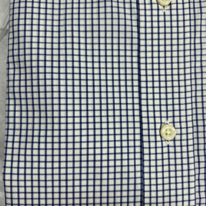 NWT Daniel Cremieux Classics Men's Large Blue White Graph Paper Dress Shirt
