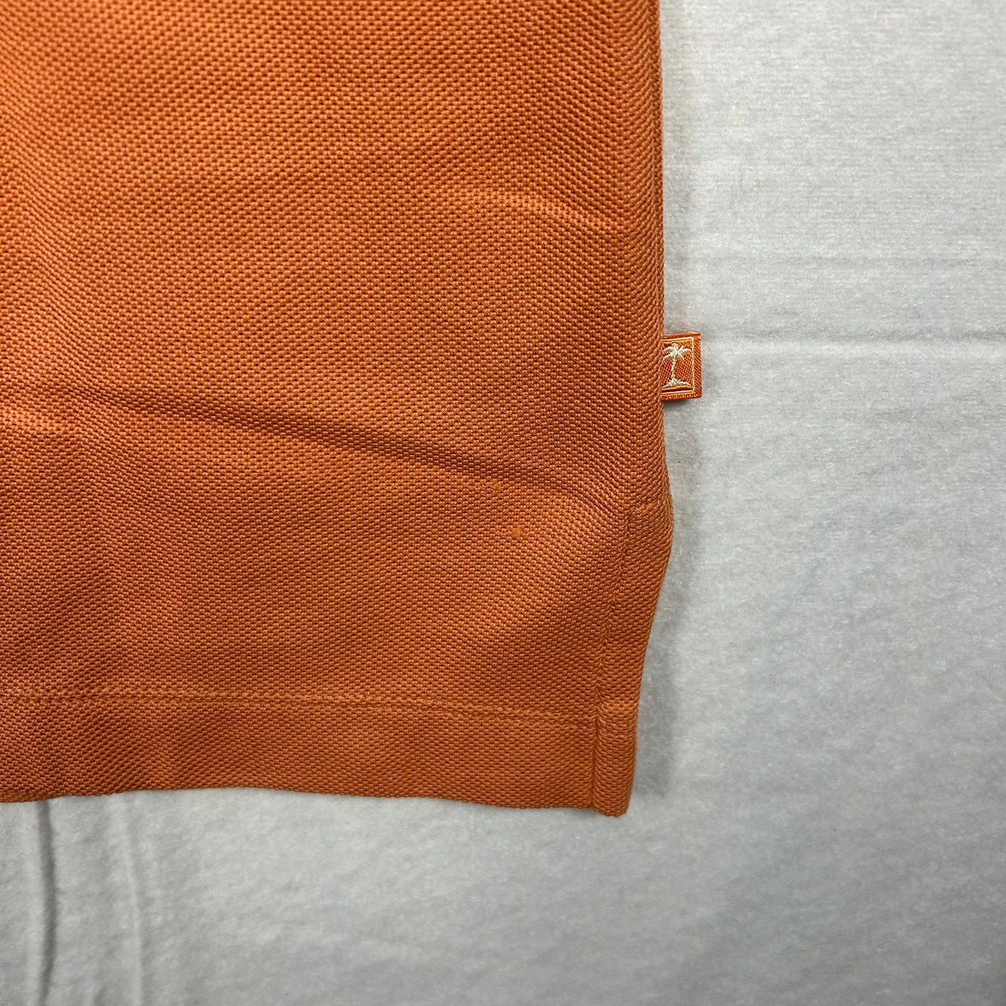 Tommy Bahama Men’s Coral Orange Polo Shirt - Size Large - Cotton Blend - Island Life Casual