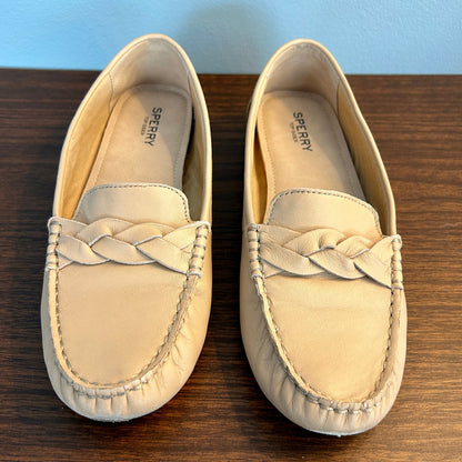 Sperry Top-Sider Women's 8.5 Tan Leather Braided Loafers