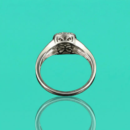 Sterling Silver & Fancy Brown Diamond Ring