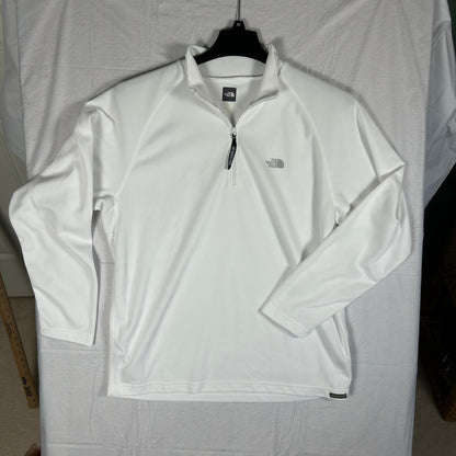 The North Face VaporWick Quarter-Zip Pullover Men's Large White Active Layer
