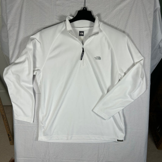 The North Face VaporWick Quarter-Zip Pullover Men's Large White Active Layer