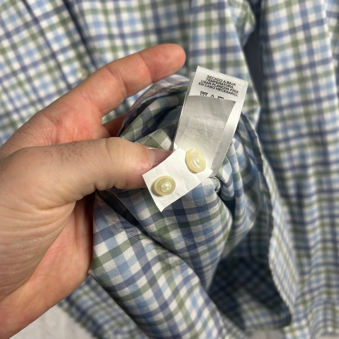 Vineyard Vines Performance Gingham Button Down Shirt Size L, Classic Fit