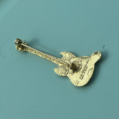 Vintage Hard Rock Cafe Nashville Guitar Pin Brooch Collectible Music Memorabilia