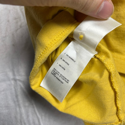 The North Face Men’s Pique Polo Shirt, Yellow, Embroidered Logo, Size Large