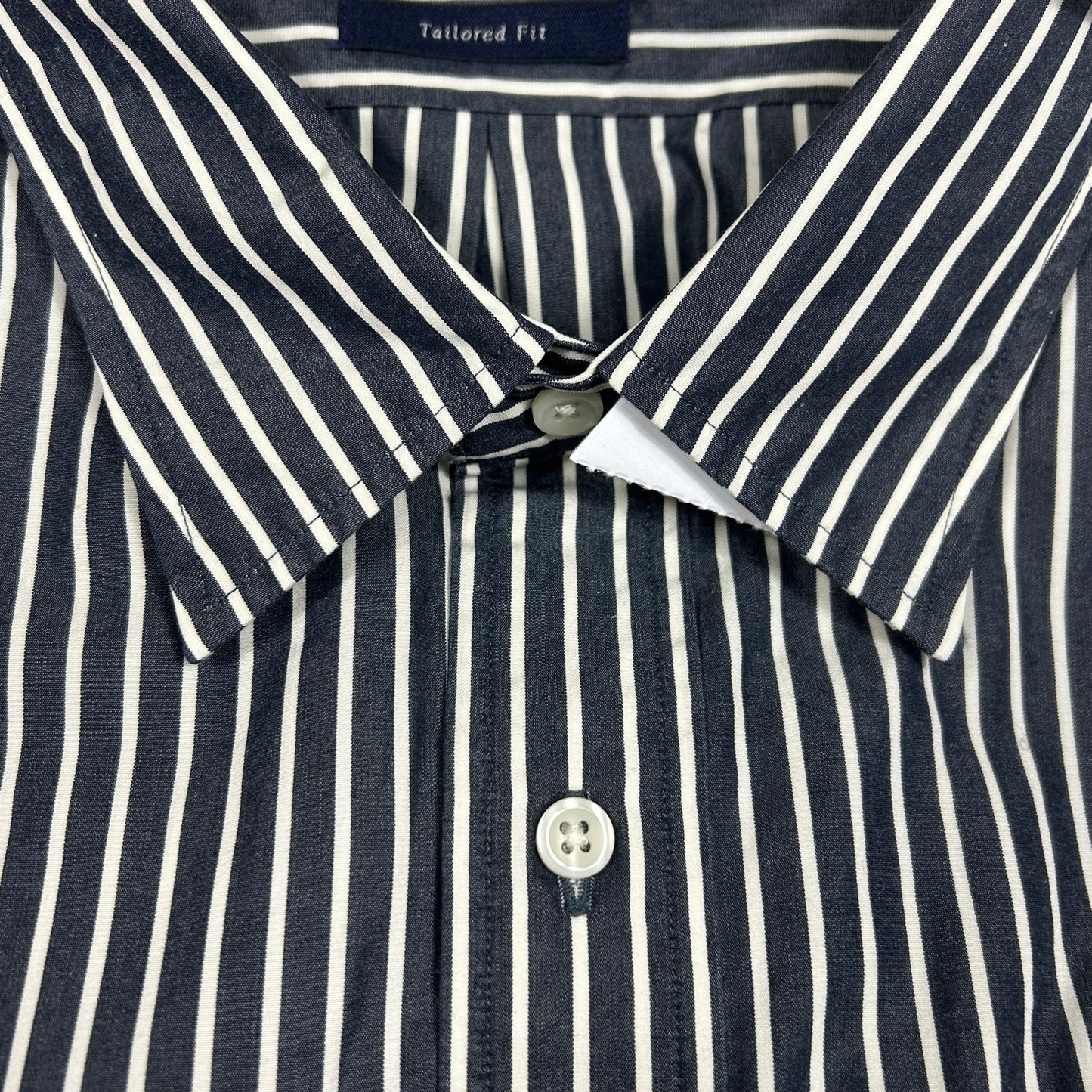 NWT Daniel Cremieux Classics Tailored Fit XL Dress Shirt Eclipse Navy Stripe