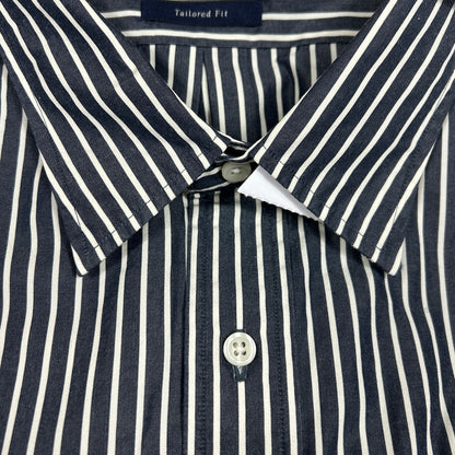 NWT Daniel Cremieux Classics Tailored Fit XL Dress Shirt Eclipse Navy Stripe