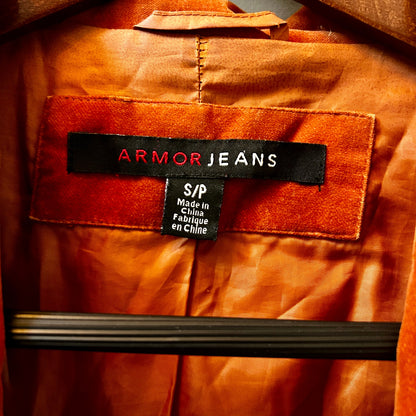 Armor Jeans Women’s Small Burnt Orange Velvet Blazer