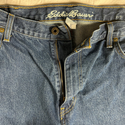 Eddie Bauer Men's Relaxed Fit Jeans - 42x32 - Fall 2014 Medium Wash Denim