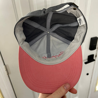 Vintage Gatlinburg Souvenir Hat Grey Hat, Pink Bill J HATS